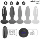 Addicted Toys вибрирующая анальная пробка с пультом и колеблющимся силиконовым наконечником – 13 см — Фото 4