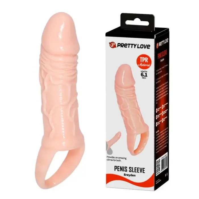 PRETTY LOVE – Breyden Penis Sleeve with Ball Strap – Skin