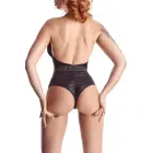 Samantha bodijs ar wet look akcentiem – melns – S Foto 3