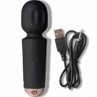 Rocks-Off Mini Wand Black Tulip uzlādējams wand masāžas vibrators – 11.5 cm (4.5″) – melns — Foto 4