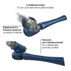 MAN.WAND EDGY wand masāžas vibrators – zils — Foto 5