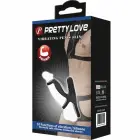 Pretty Love Elastic Silicone Vibration Extension Sleeve – Black — Photo 7