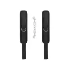Velvet Adjustable Handcuffs – Black — Photo 4
