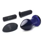 Glas Vibrating Plug 3.5" Remote Controlled Rechargeable Glass Model – 9 cm (3.5″) – Clear — Photo 3