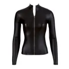 Black Level Long Sleeve Zip Top S – Black — Photo 5