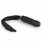 EasyToys – флоггер с анатомической силиконовой рукоятью – чёрный – 37 см — Фото 3