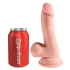 King Cock Plus 6.5 TDC Light Triple Density Dildo with Balls – 20.3 cm (8″) – Skin — Photo 2
