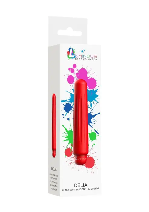 Delia вибропуля – 11.7 cm (4.6″) – красный