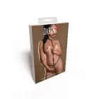 Боди с бретелями и открытой промежностью – чёрное – One Size — Фото 2