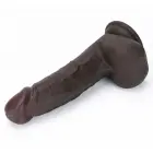 LoveToy Sliding Skin Pro II – divslāņu reālistisks silikona dildo – melns – 20,3 cm (8'') — Foto 8