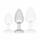 Easytoys Anal Collection LED Plug Medium Silver - Illuminated Design 8.5cm — Foto 9