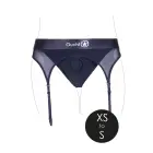 Vibreeriv strap-on aluspüksid reguleeritavate sukahoidjatega – XS/S – must — Foto 8