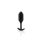 B-Vibe Snug Plug 2 Ridged Anal Plug – Black — Photo 3