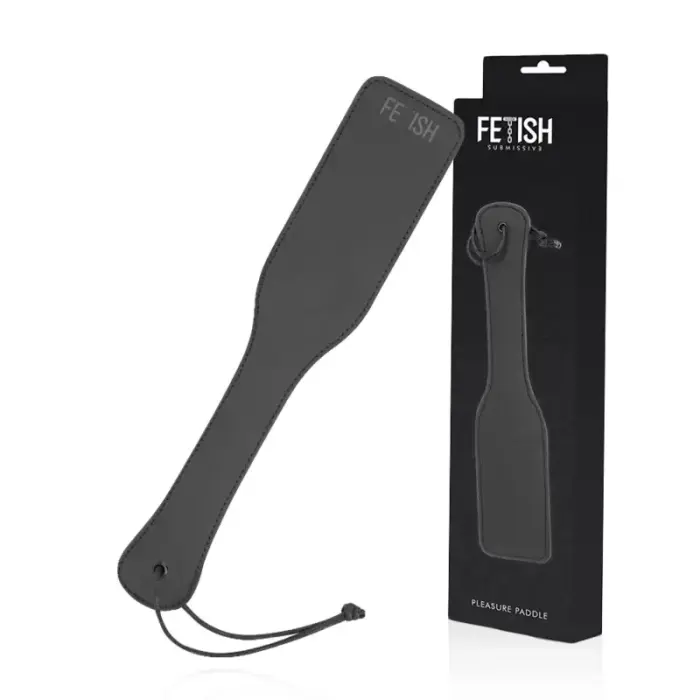 Fetish Submissive mākslīgās ādas žokejs 32.5cm – melns