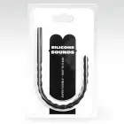 All Black Silicone Urethral Sound 24 cm - Flexible 6/8 mm Medical-Grade Probe – Black — Photo 2
