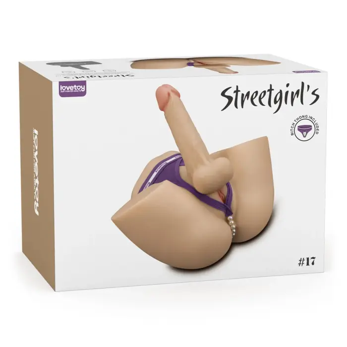 LoveToy Streetgirl's #17 with Bendable Dildo – премиум мастурбатор с гибким дилдо, TPE