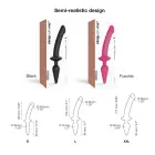 Strap-On-Me Switch Plug-In Hybrid Model S Dildo – Black — Photo 2