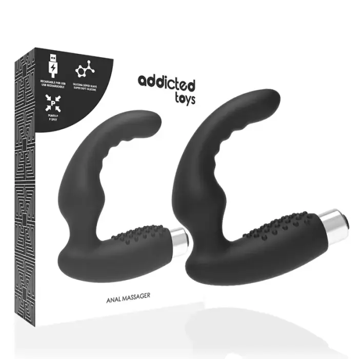 Addicted Toys Prostatic Vibrating Massager Model 2 – 11 cm – Черный