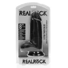 Extra Thick Straight Dildo with Balls – 20.3 cm (8″) – Black — Photo 1