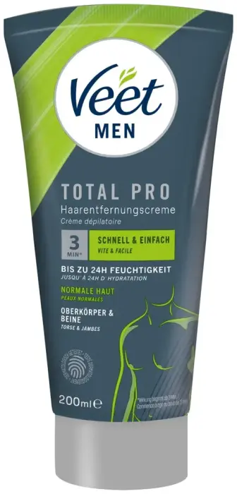 Veet Men Total Pro matu noņemšanas krēms – 200 ml Foto 2