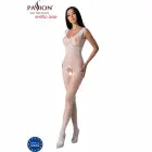 PASSION BS098 White Mesh Bodysuit – One Size – Elegant Lace Design — Photo 3