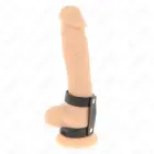 KINK Adjustable Double Leather Ring – Black, Universal Size — Photo 2