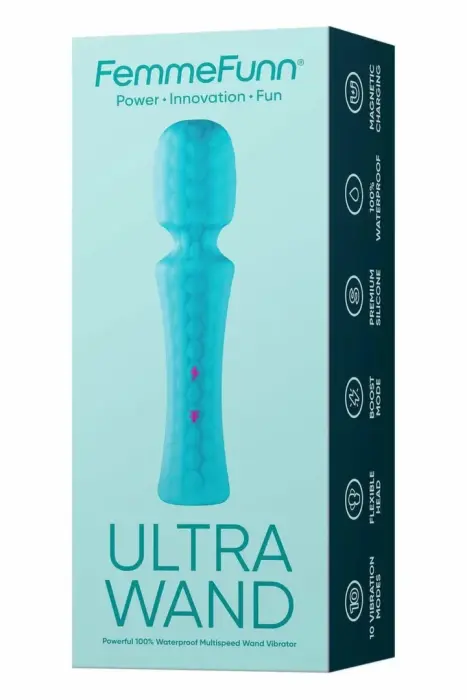 FemmeFunn Ultra wand masāžas vibrators – 20.3 cm (8″) – zils