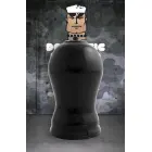 B-51 – voluminous PVC butt plug – black – 14 cm — Photo 1