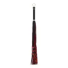 Fetish Collection Faux Leather Flogger – 64 cm – Red and Black — Photo 2