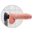 KC 8 realistlik painduv vibraator munanditega – 24 cm (9.4″) – nahavärv — Foto 4