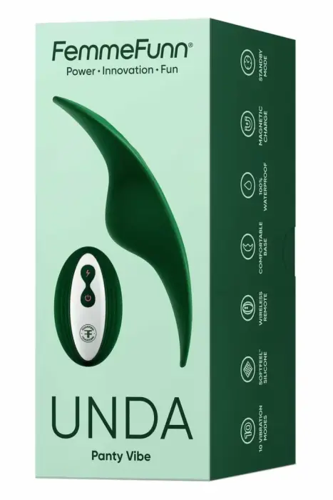 FemmeFunn Unda valkājams vibrators – zaļš