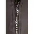 Vīriešu neoprēna izskata stringi ar dekoratīvu rāvējslēdzēju – melni – M Foto 6