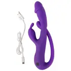 Sweet Smile triušio vibratorius su G taško ir analiniu stimuliatoriumi – 23 cm (9″) — Nuotrauka 12