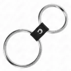 KINK Dual Steel Rings with Leather Strap 3.7–5 cm – Adjustable Restraint Set — Photo 4