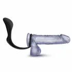 Blush Anal Adventures Platinum Silicone Plug & Performance Ring – Black — Photo 4