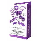 Whipsmart Fuzzy Collection 12-Piece Adjustable Bondage Kit – чёрный — Фото 1