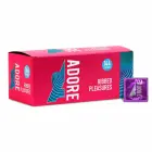 Adore Ribbed ribbed latex condoms, 52 mm – 144 pcs — Photo 2