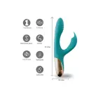 Skyler lankstus triušio vibratorius – 18 cm — Nuotrauka 3
