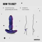 Hueman Motion Silicone Plug with Thrusting Action – 13 cm – Multicolored — Photo 3