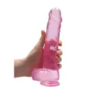 Reālistisks dildo ar sēkliniekiem – 25 cm (9.8″) – Rozā — Foto 6