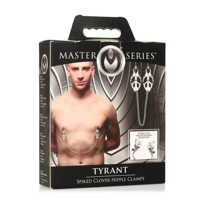 Tyrant - Spiked Clover Nipple Clamps – Black