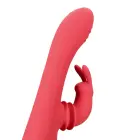 Svyruojantis triušio G taško vibratorius – 18 cm – raudonas — Nuotrauka 7