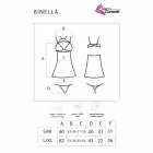 Livco Corsetti Binella elegants caurspīdīgs babydoll naktskrekls un stringu komplekts – melns – M/L — Foto 5