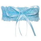 Cottelli Accessories Lace Garter Blue with Satin Bow 5.5cm — Photo 3