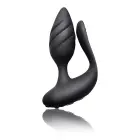 Cocktail Dual Motored Butt Plug and Vibrator – 15 cm – Black — Photo 2