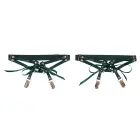 Indica Laced Up Garters – Emerald – S/M — Photo 8