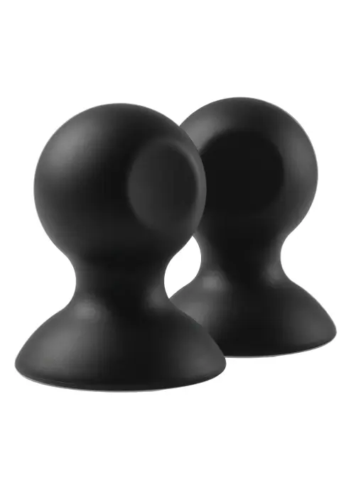 She.E.O silikona krūšu galu piesūcekņi – melni Foto 2