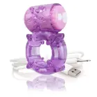 The Screaming O Charged Big O Rechargeable Intimate Ring – Purple — Photo 3
