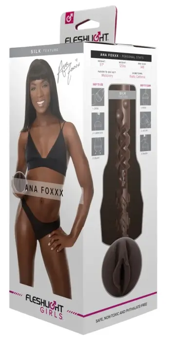 Fleshlight Ana Foxxx Silk – vagīnas masturbators – pērļu balts