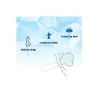 NMC mini dildo ar piesūcēju – 10,2 cm, caurspīdīgs TPE — Foto 3
